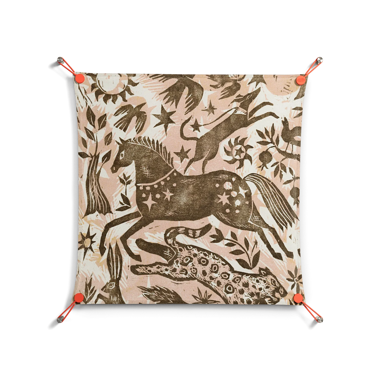 Delight Pink - Work On Wall - Diana Catchpole - Orange - 70 x 70 cm - Image 2