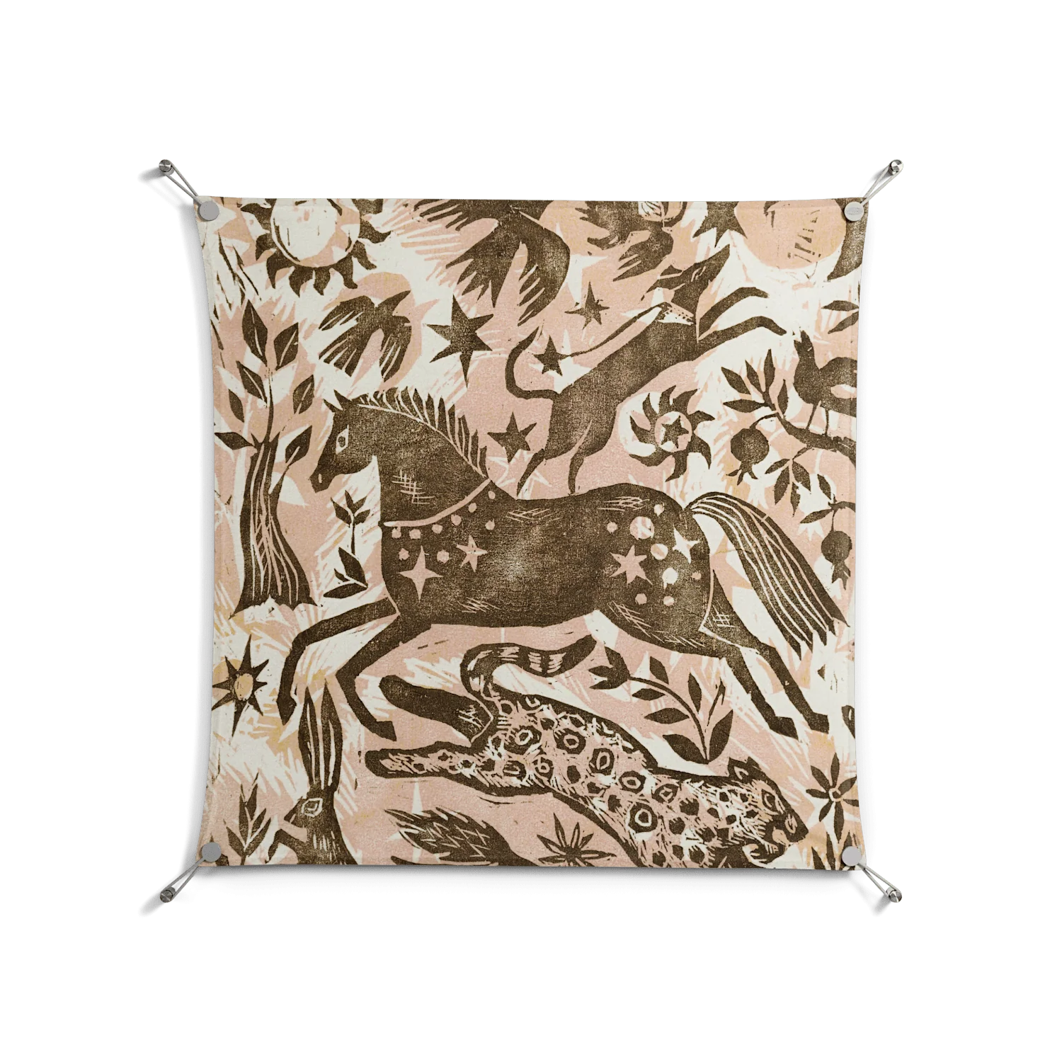Delight Pink - Work On Wall - Diana Catchpole - Silver - 90 x 90 cm - Image 2