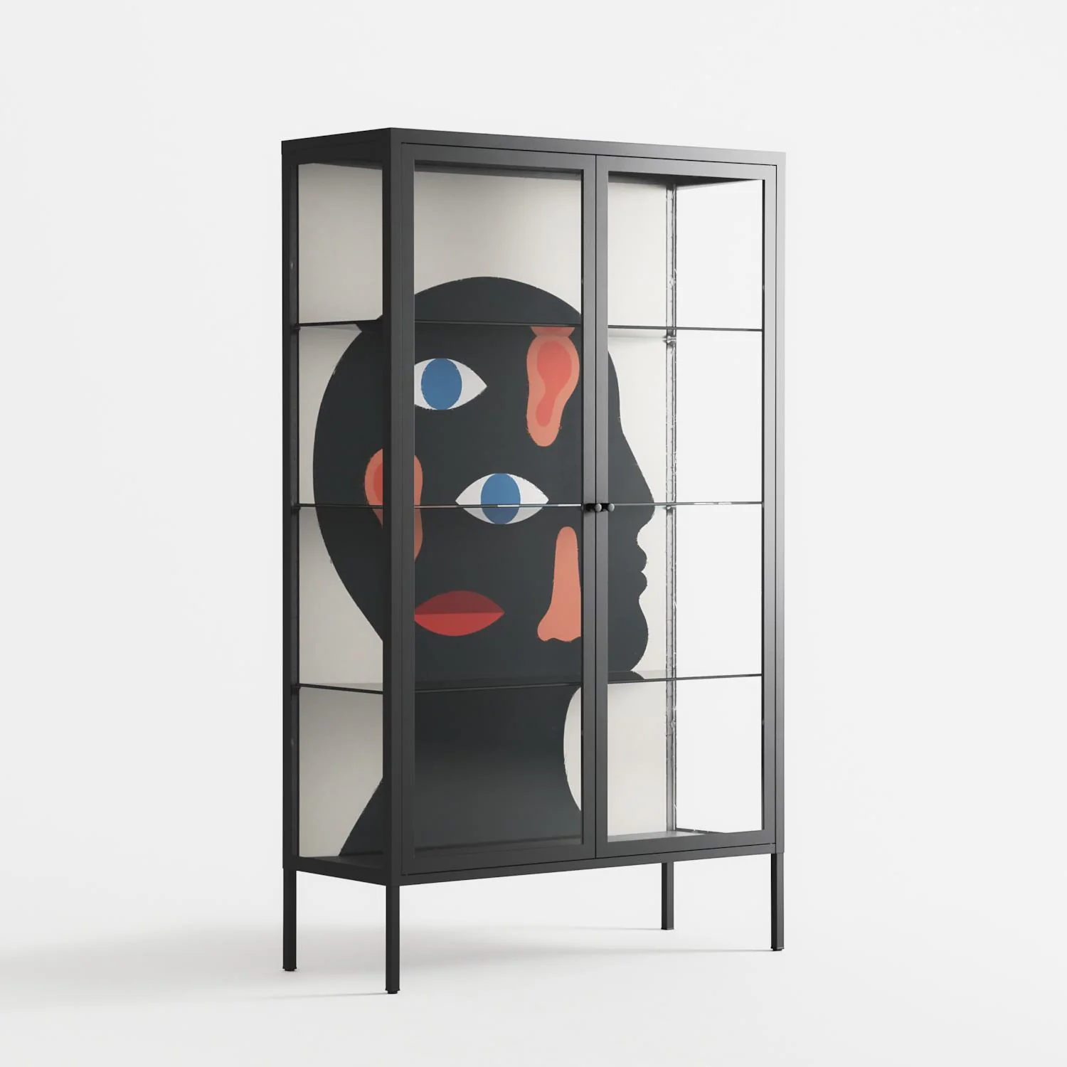 Désordre_Intérieur - Cabinet - David Vanadia - Antracite - Clear glass - Image 4