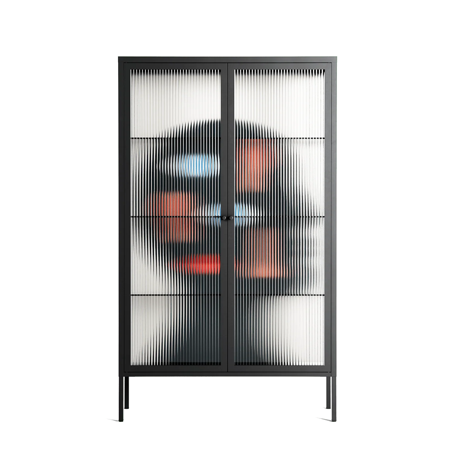Désordre_Intérieur - Cabinet - David Vanadia - Antracite - Reeded glass