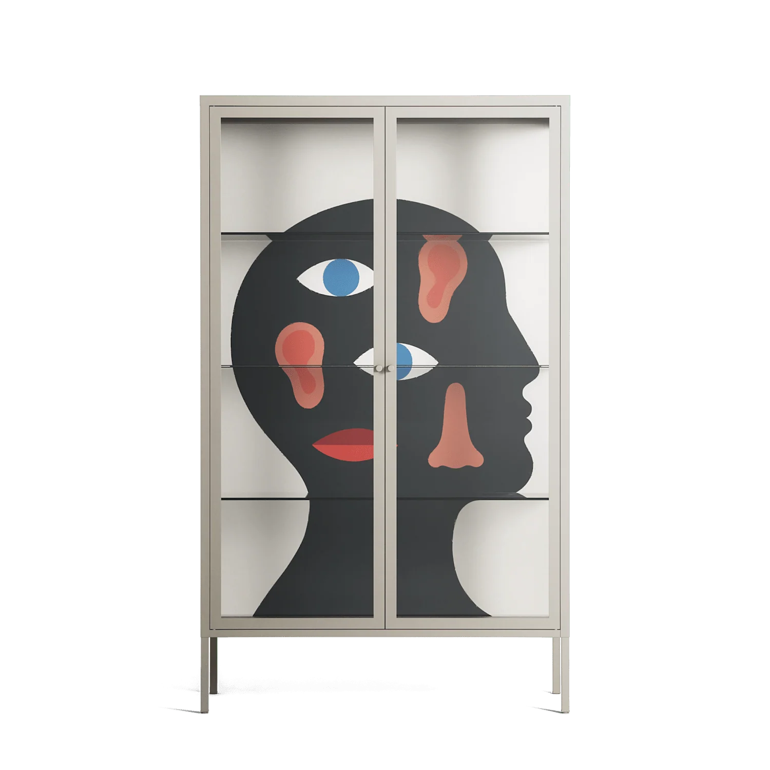 Désordre_Intérieur - Cabinet - David Vanadia - Pebble - Clear glass