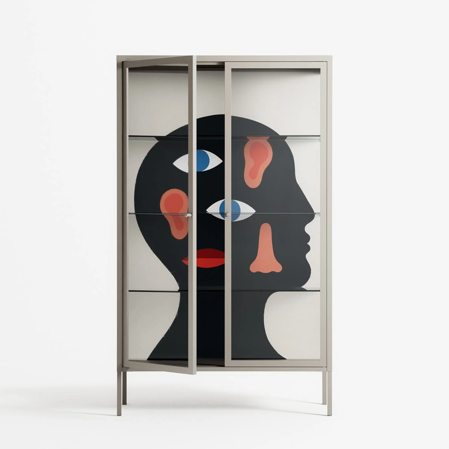 Désordre_Intérieur - Cabinet - David Vanadia - Pebble - Clear glass - Image 2