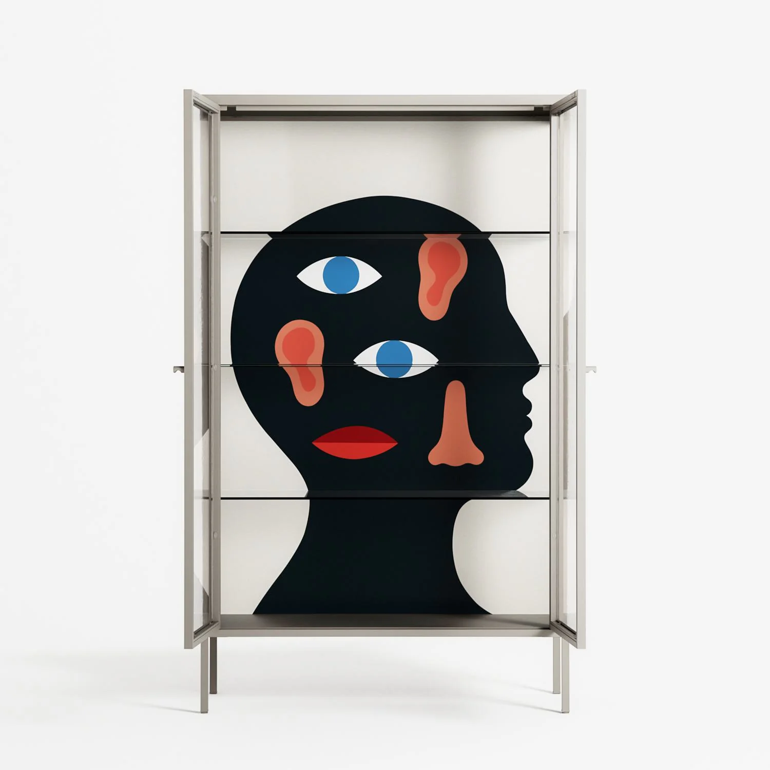 Désordre_Intérieur - Cabinet - David Vanadia - Pebble - Clear glass - Image 3