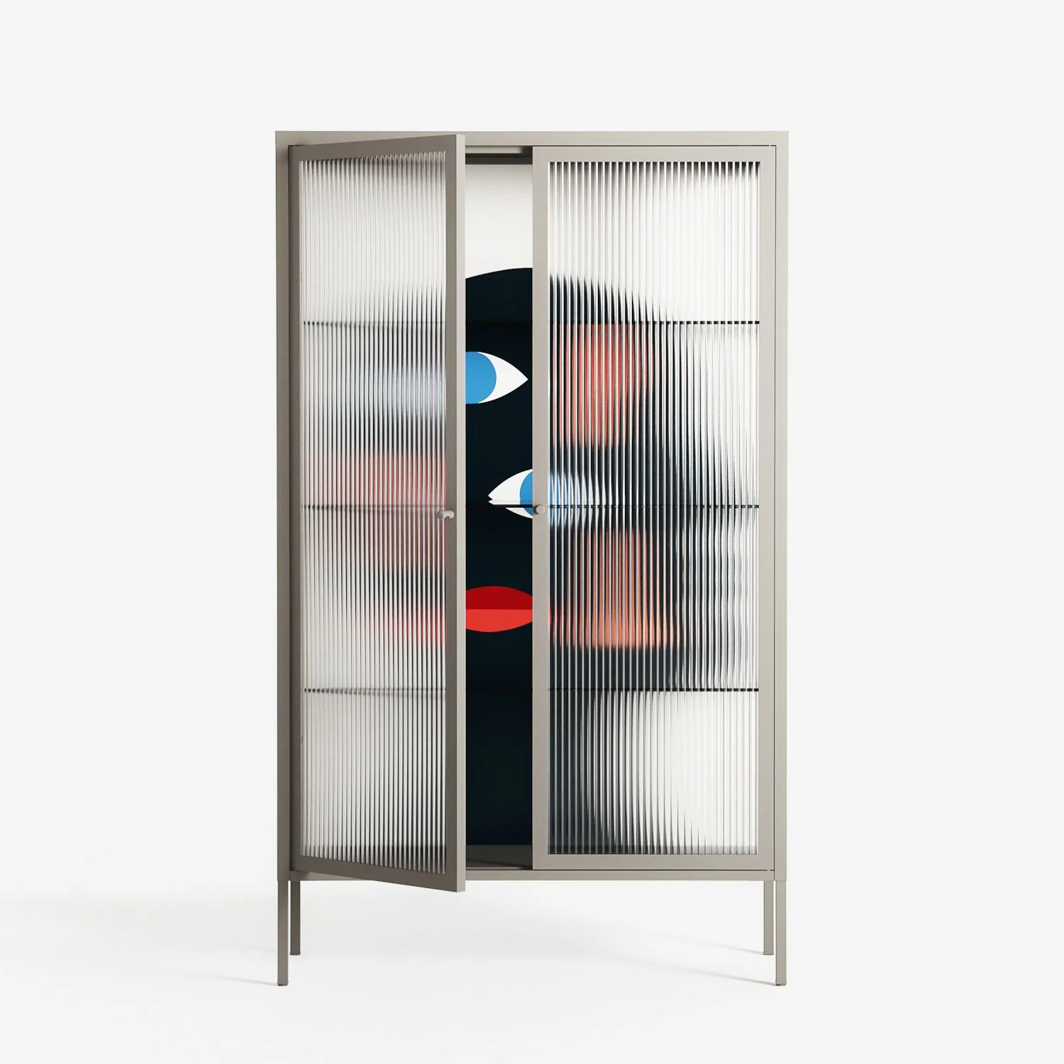 Désordre_Intérieur - Cabinet - David Vanadia - Pebble - Reeded glass - Image 2