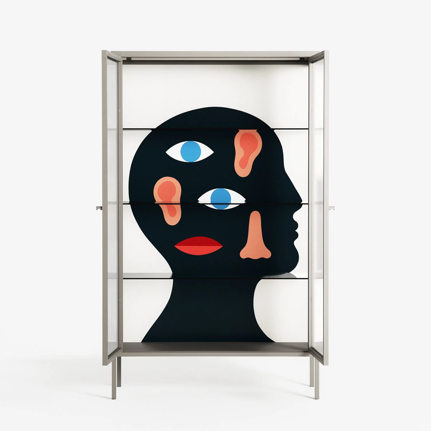 Désordre_Intérieur - Cabinet - David Vanadia - Pebble - Reeded glass - Image 3