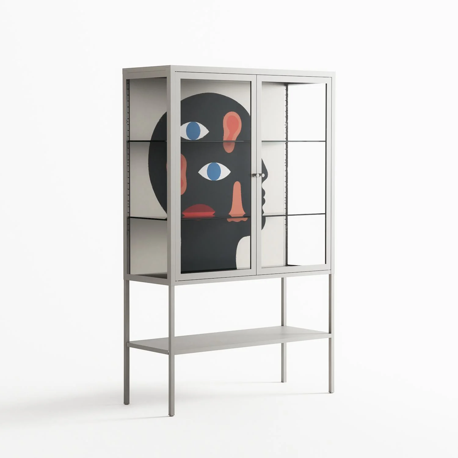Désordre_Intérieur - Loft Cabinet - David Vanadia - Chalk - Clear glass - Image 4