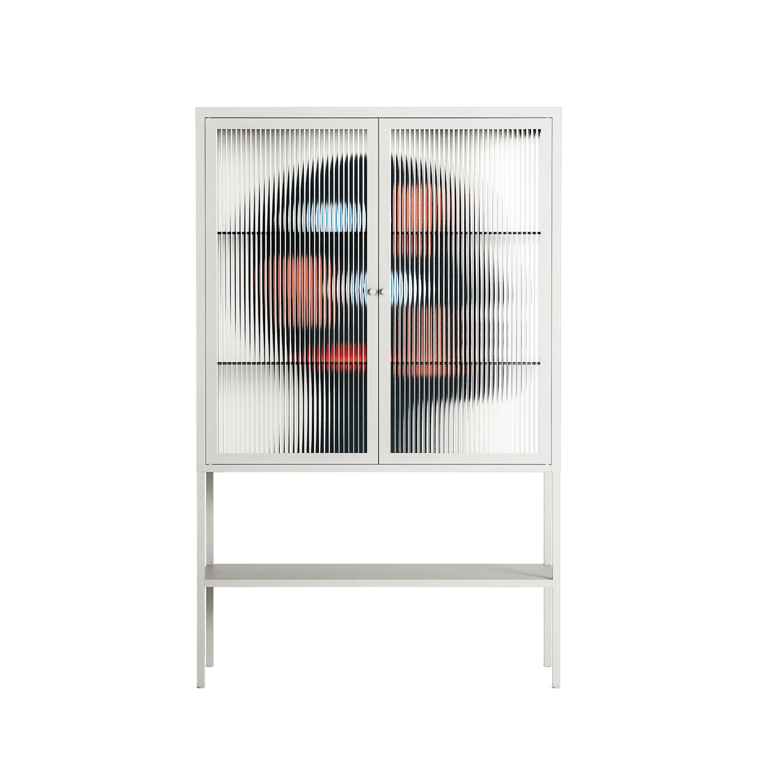 Désordre_Intérieur - Loft Cabinet - David Vanadia - Chalk - Reeded glass