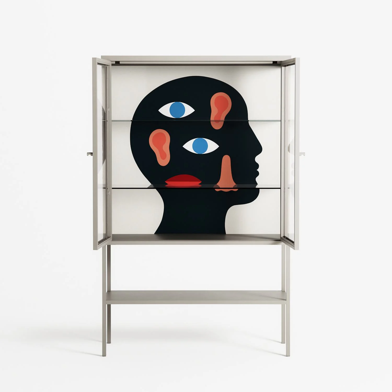 Désordre_Intérieur - Loft Cabinet - David Vanadia - Pebble - Clear glass - Image 3