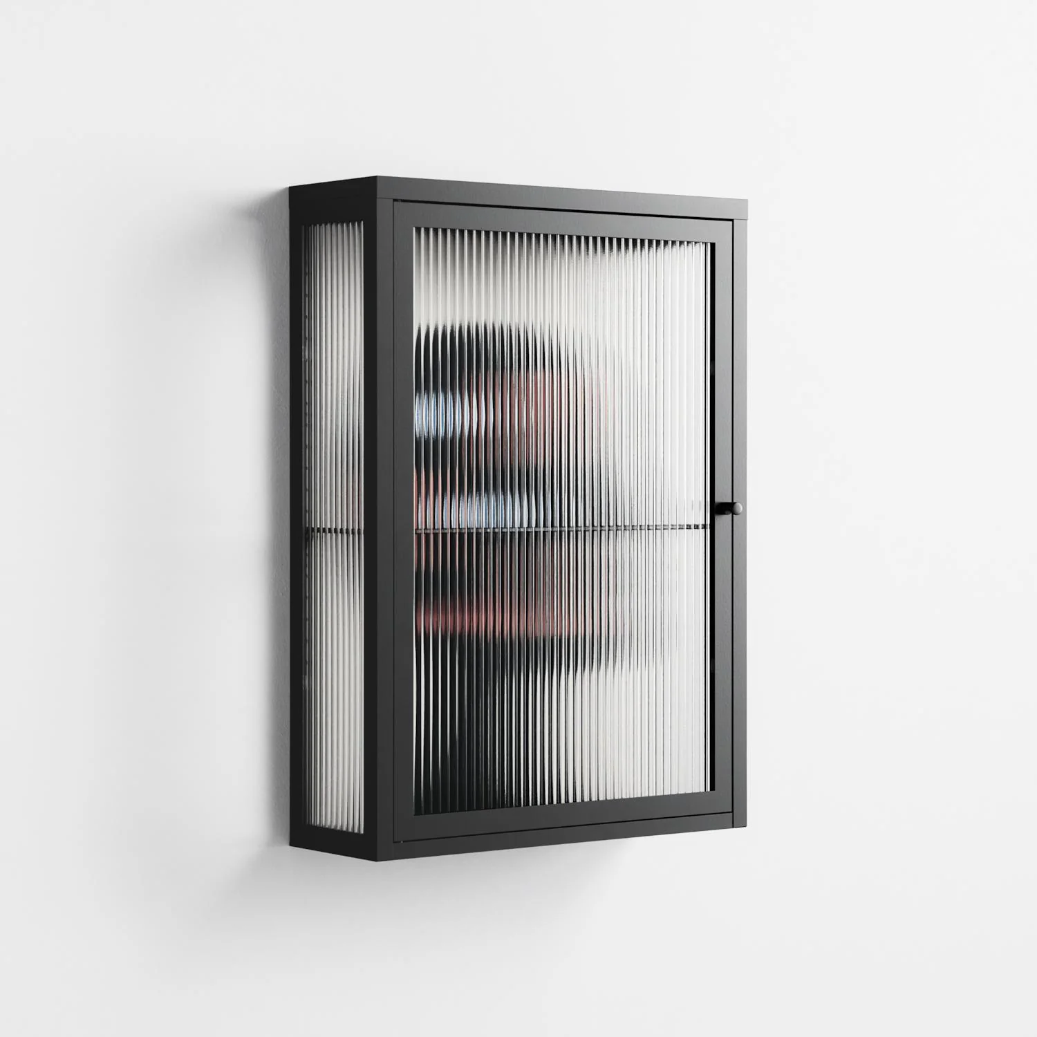 Désordre_Intérieur - Wall Cabinet - David Vanadia - Antracite - Reeded glass - Image 4