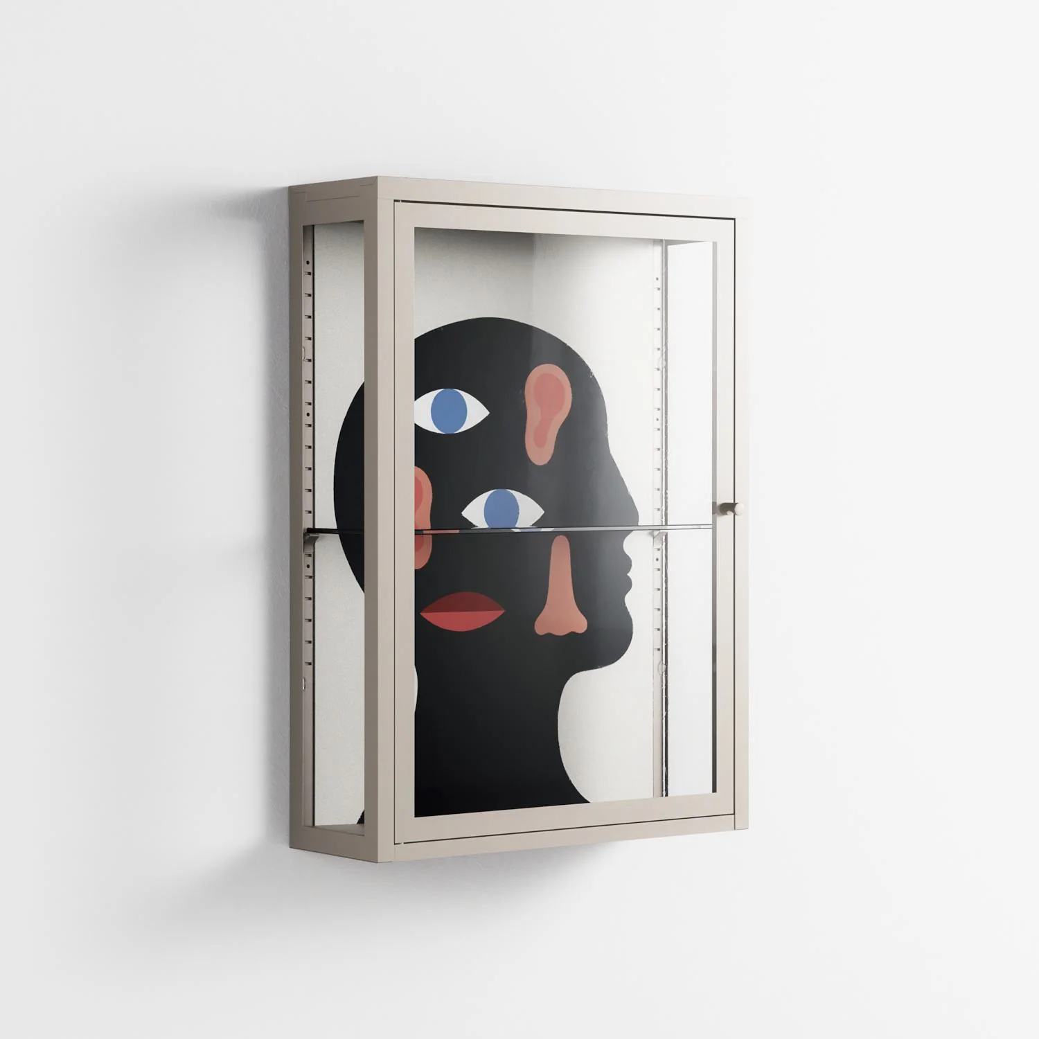 Désordre_Intérieur - Wall Cabinet - David Vanadia - Pebble - Clear glass - Image 4