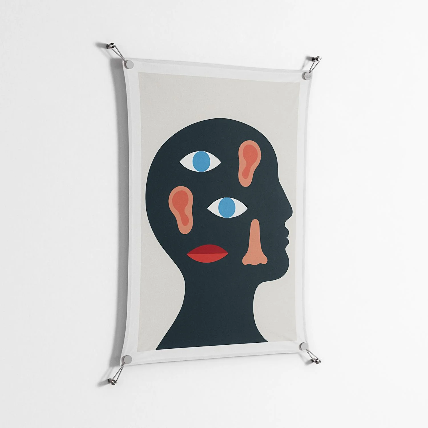 Désordre_Intérieur - Work On Wall - David Vanadia - Silver - 70 x 100 cm - Image 2