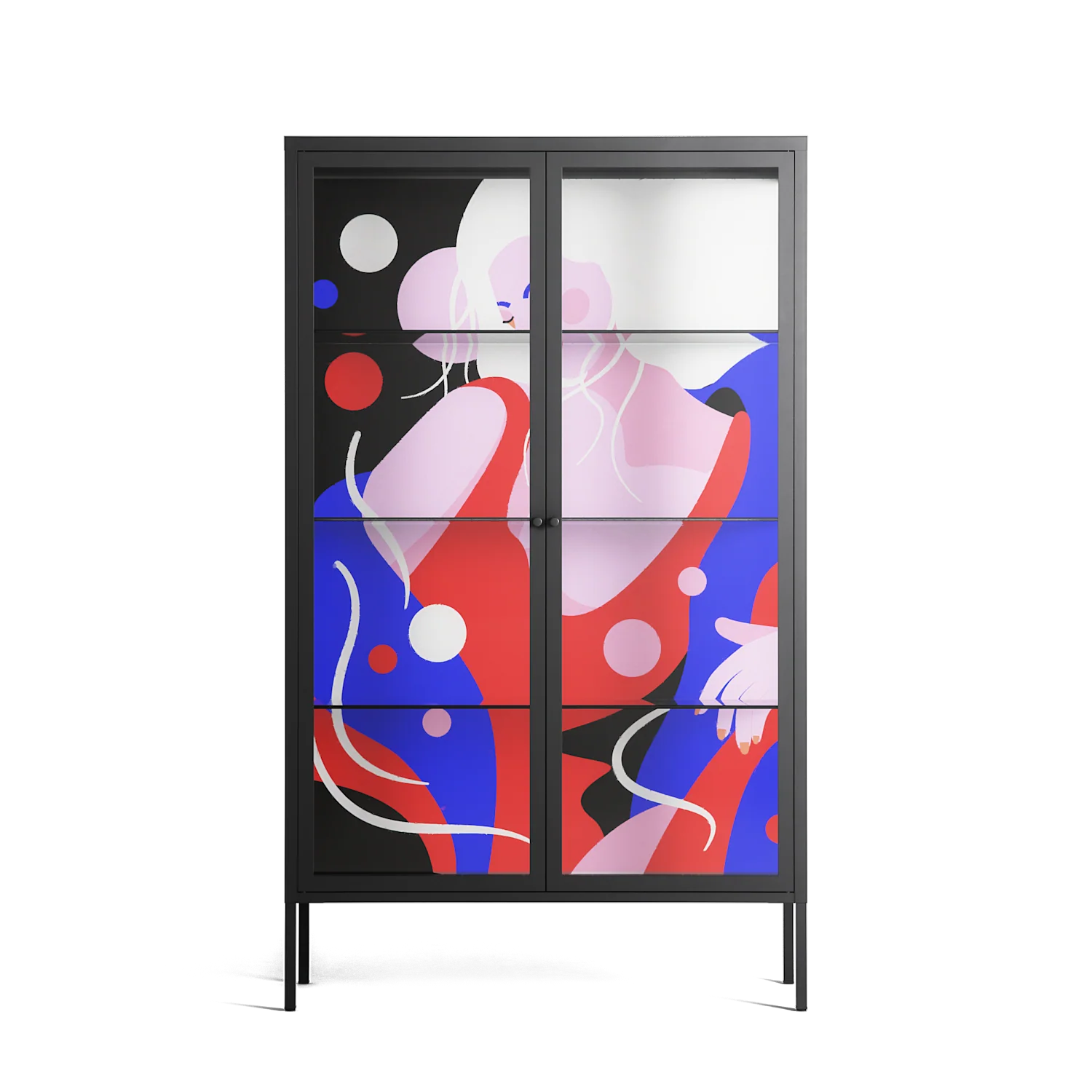 Dream - Cabinet - Heather Zhou - Antracite - Clear glass