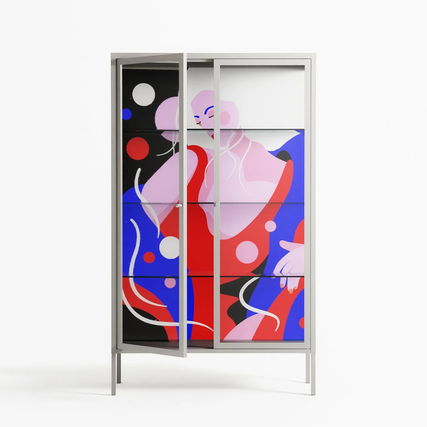 Dream - Cabinet - Heather Zhou - Chalk - Clear glass - Image 2