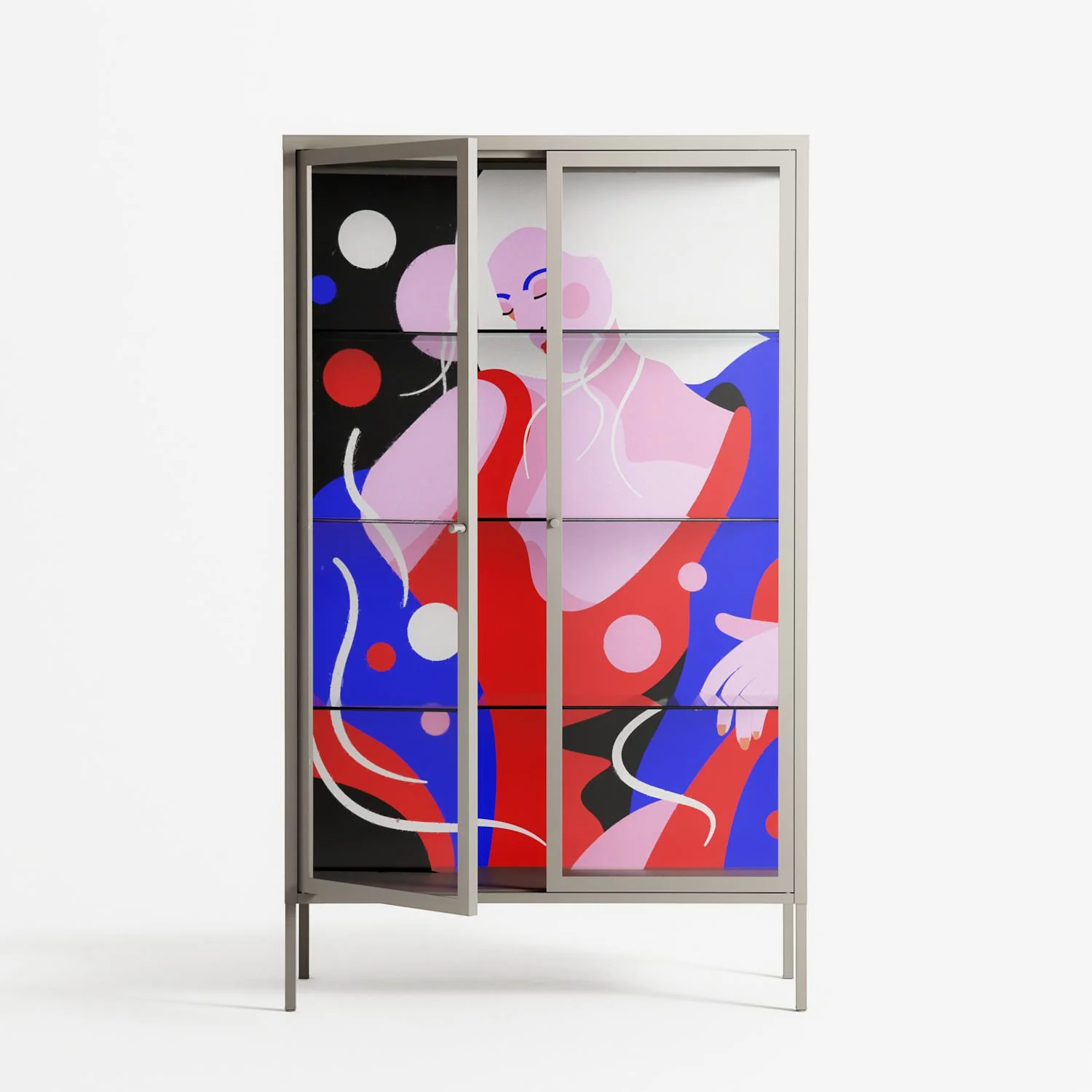 Dream - Cabinet - Heather Zhou - Pebble - Clear glass - Image 2