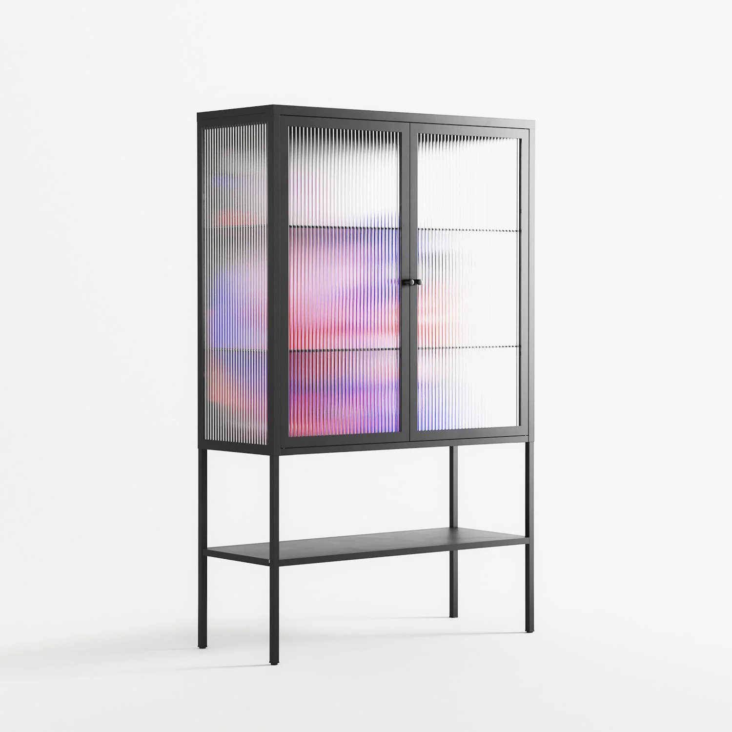 Dream - Loft Cabinet - Heather Zhou - Antracite - Reeded glass - Image 4