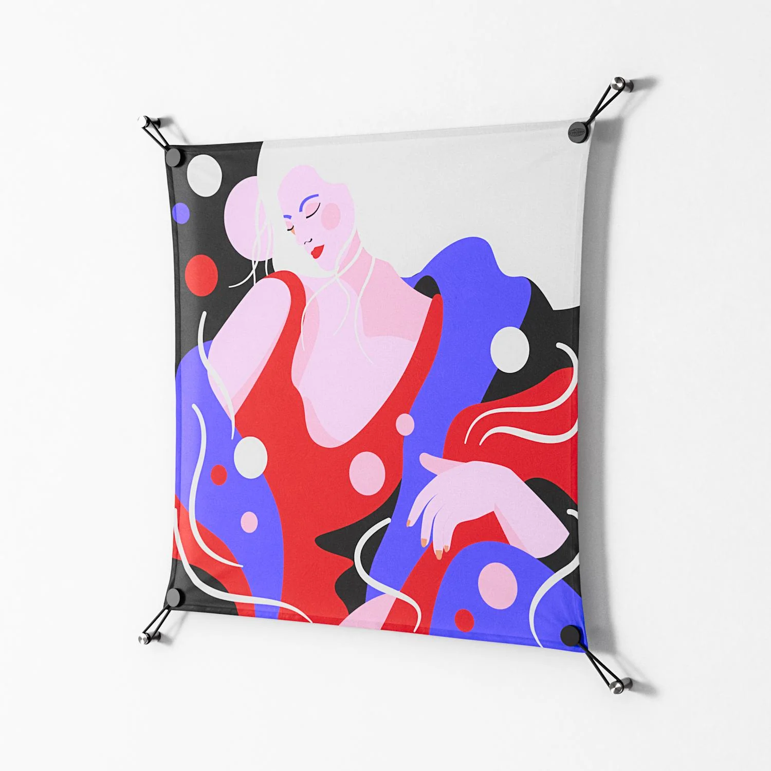 Dream - Work On Wall - Heather Zhou - Black - 70 x 70 cm - Image 2