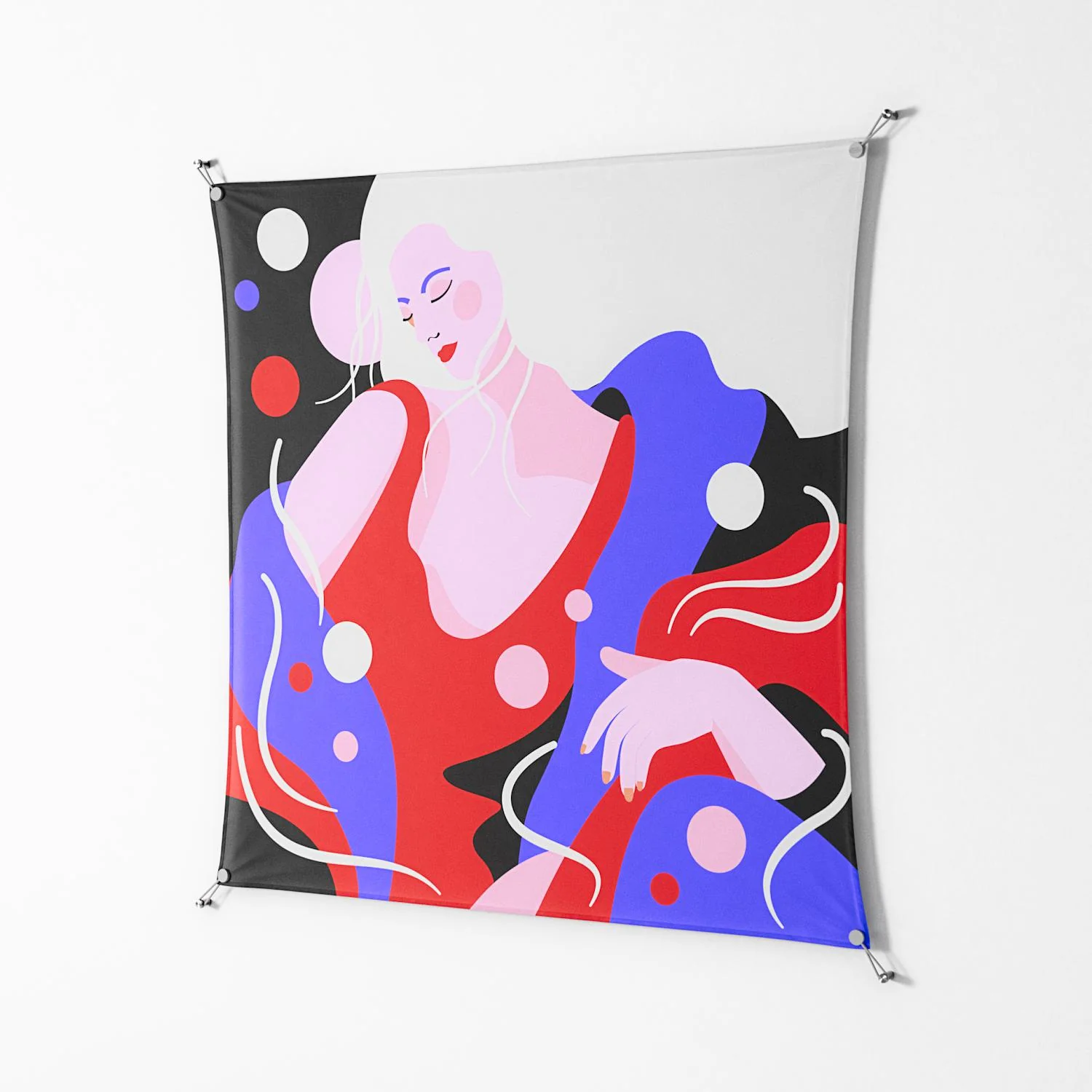 Dream - Work On Wall - Heather Zhou - Silver - 140 x 140 cm - Image 2