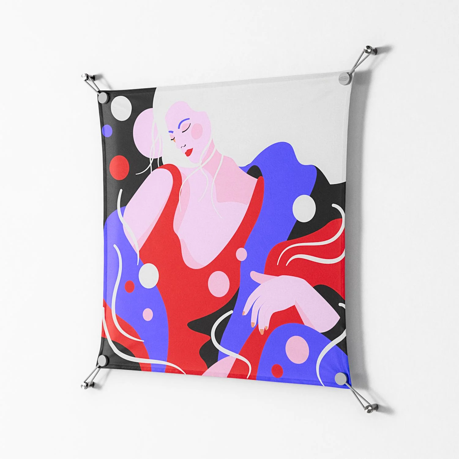 Dream - Work On Wall - Heather Zhou - Silver - 70 x 70 cm - Image 2