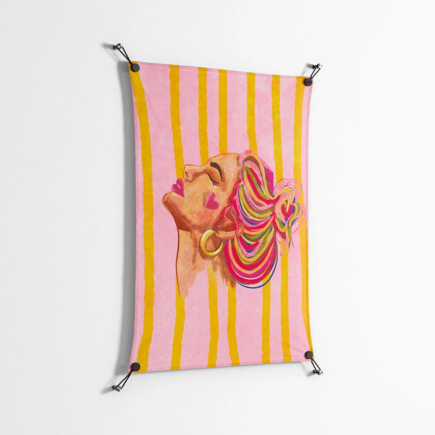 Dreaming Girl - Work On Wall - Raissa Oltmanns - Black - 70 x 100 cm - Image 2