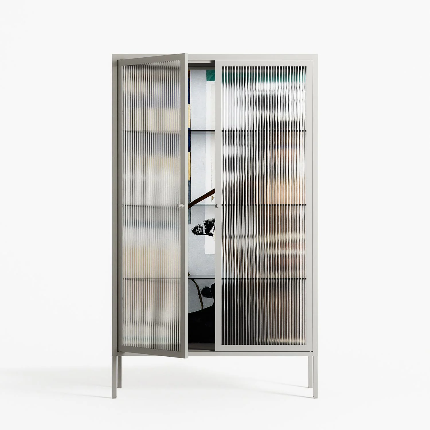 Dreaming With Open Eyes - Cabinet - Sophie Goudman-Peachey - Chalk - Reeded glass - Image 2