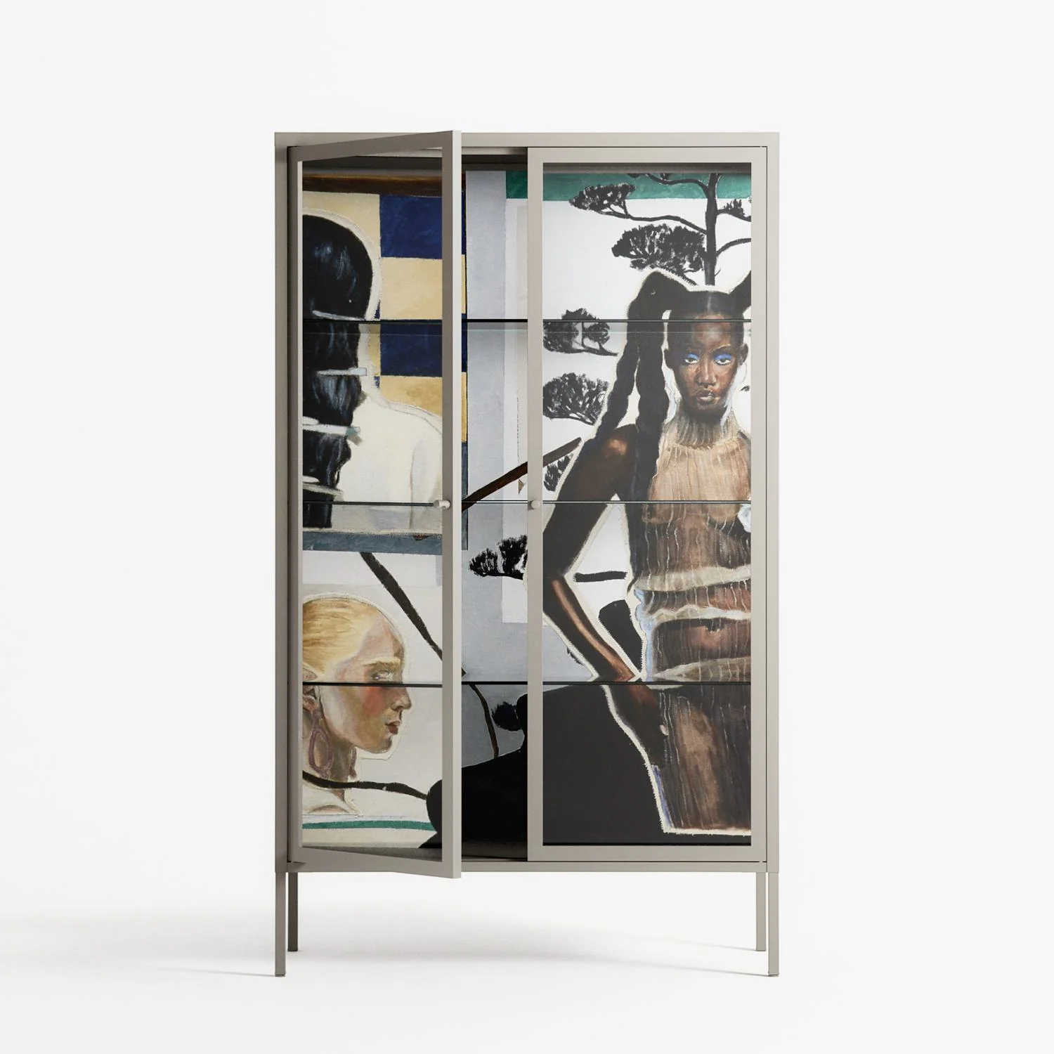 Dreaming With Open Eyes - Cabinet - Sophie Goudman-Peachey - Pebble - Clear glass - Image 2