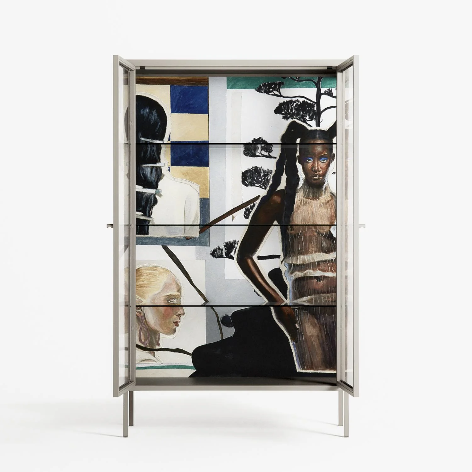 Dreaming With Open Eyes - Cabinet - Sophie Goudman-Peachey - Pebble - Clear glass - Image 3