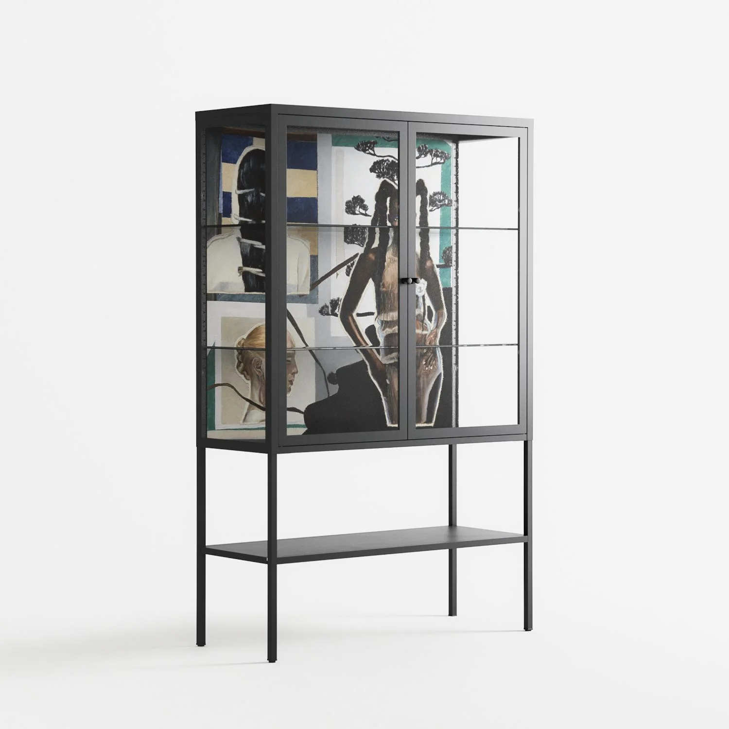 Dreaming With Open Eyes - Loft Cabinet - Sophie Goudman-Peachey - Antracite - Clear glass - Image 4