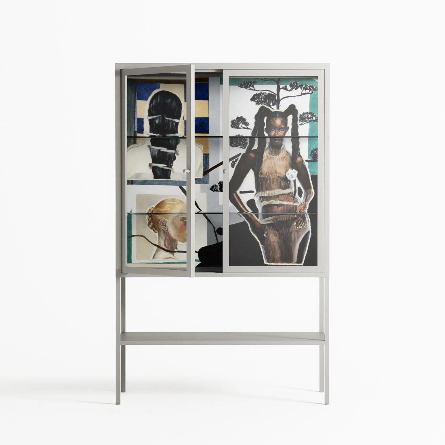 Dreaming With Open Eyes - Loft Cabinet - Sophie Goudman-Peachey - Chalk - Clear glass - Image 2