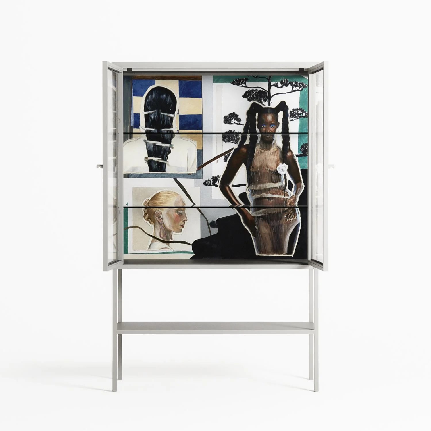 Dreaming With Open Eyes - Loft Cabinet - Sophie Goudman-Peachey - Chalk - Clear glass - Image 3