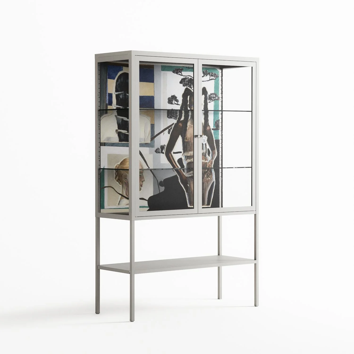 Dreaming With Open Eyes - Loft Cabinet - Sophie Goudman-Peachey - Chalk - Clear glass - Image 4