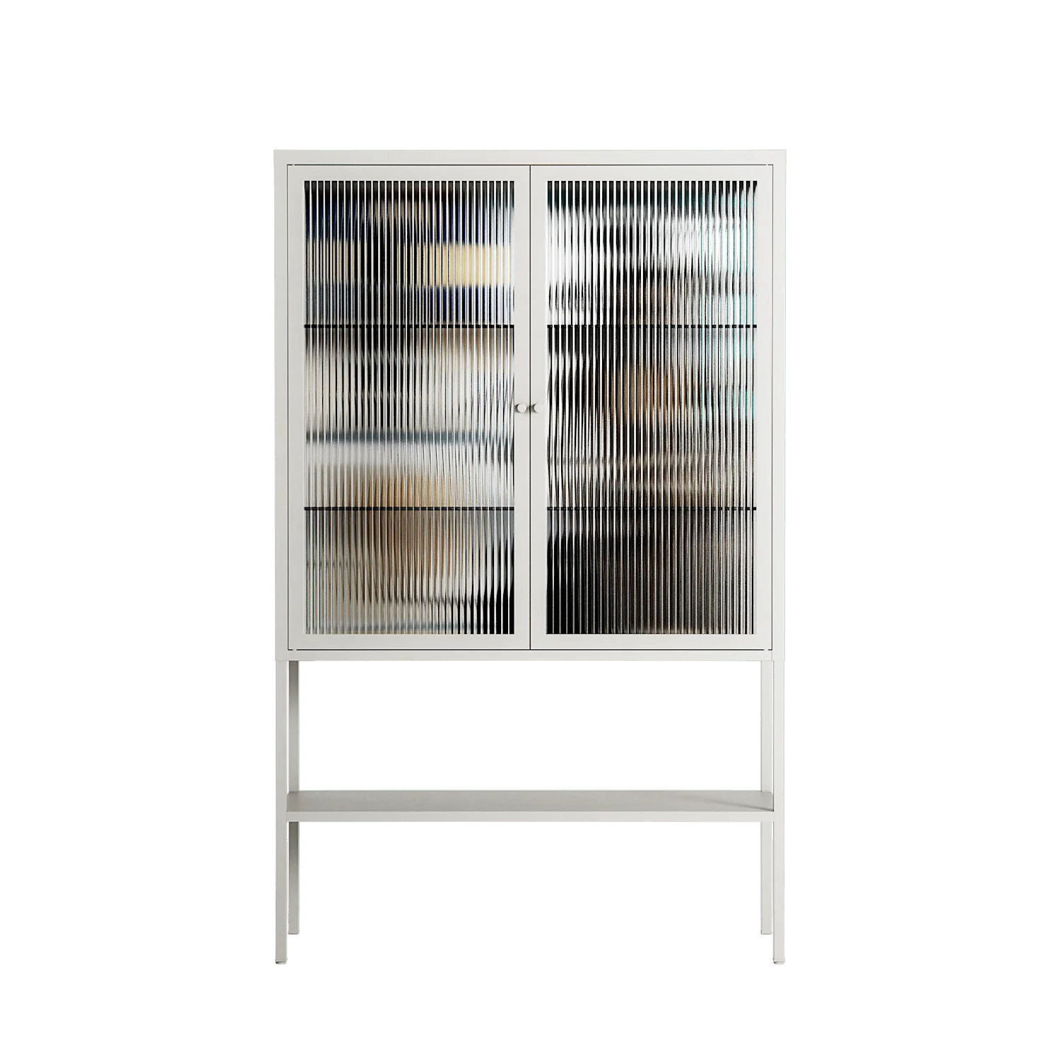 Dreaming With Open Eyes - Loft Cabinet - Sophie Goudman-Peachey - Chalk - Reeded glass