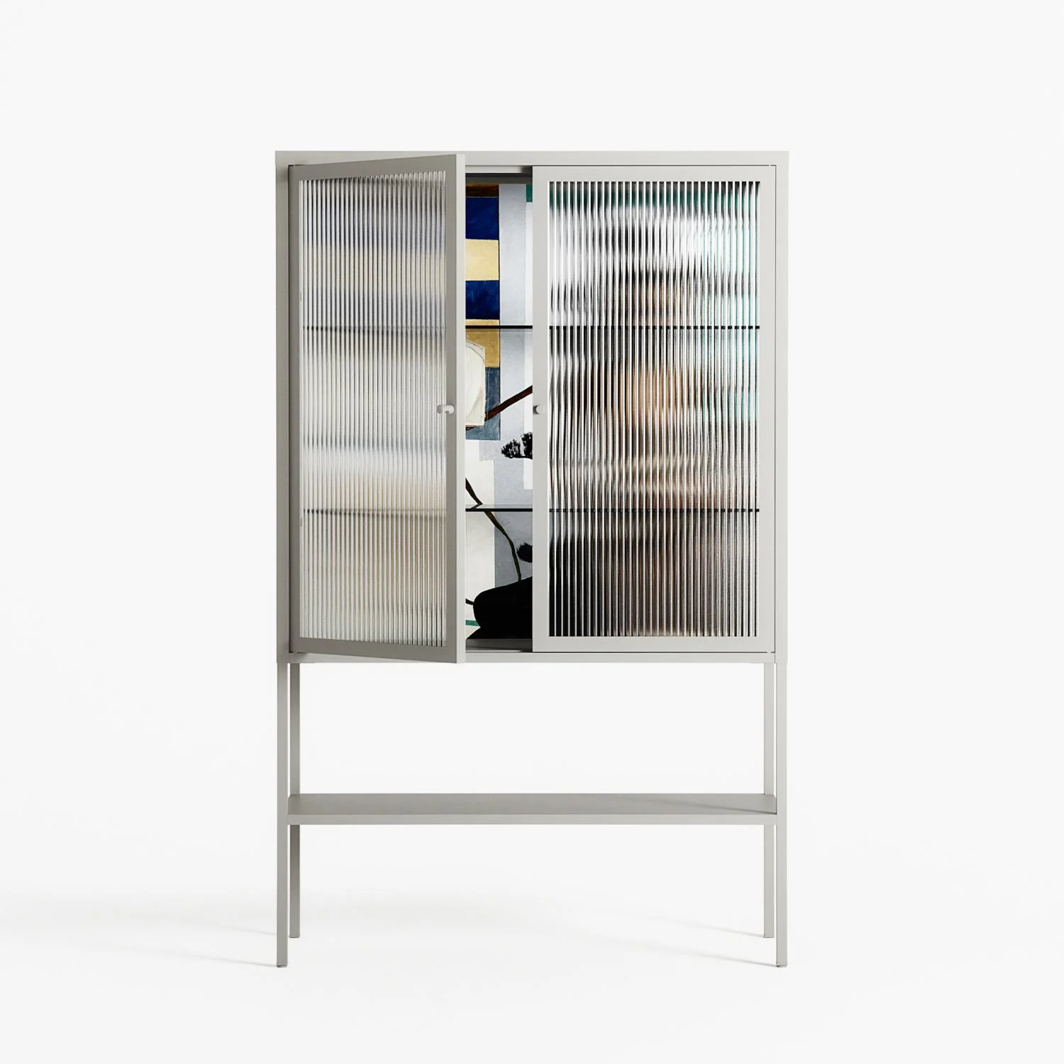 Dreaming With Open Eyes - Loft Cabinet - Sophie Goudman-Peachey - Chalk - Reeded glass - Image 2