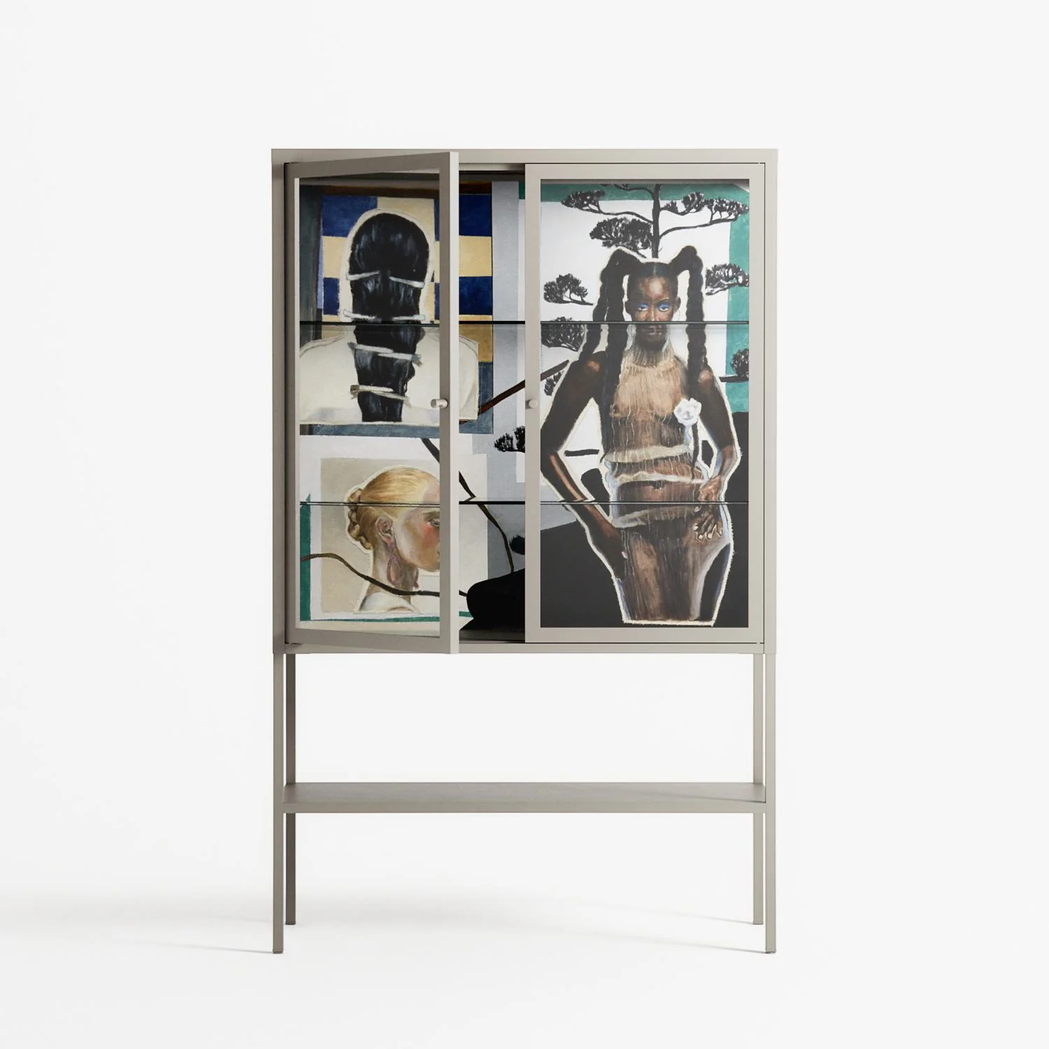 Dreaming With Open Eyes - Loft Cabinet - Sophie Goudman-Peachey - Pebble - Clear glass - Image 2