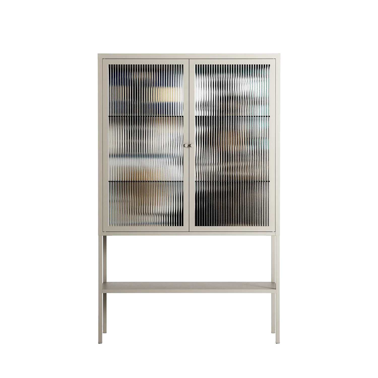 Dreaming With Open Eyes - Loft Cabinet - Sophie Goudman-Peachey - Pebble - Reeded glass