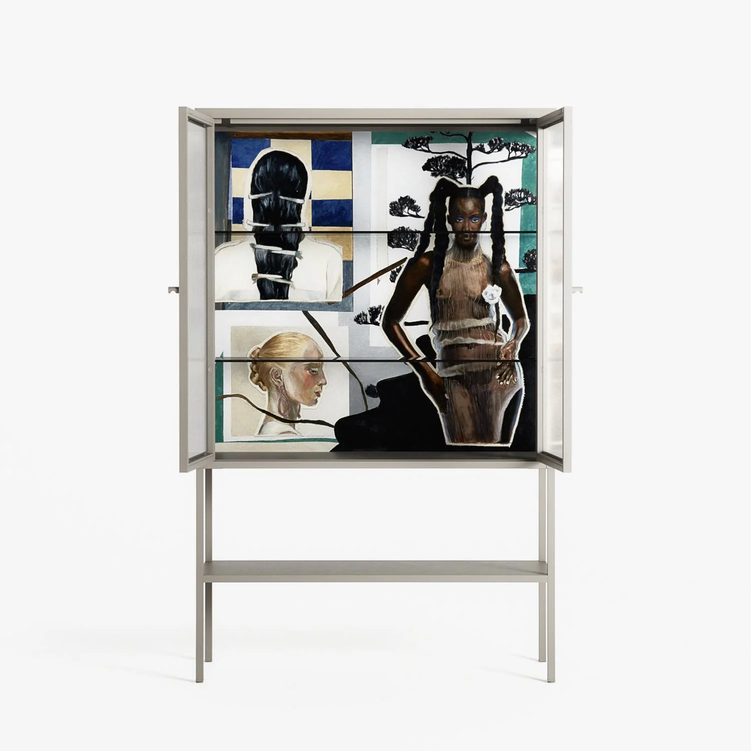 Dreaming With Open Eyes - Loft Cabinet - Sophie Goudman-Peachey - Pebble - Reeded glass - Image 3