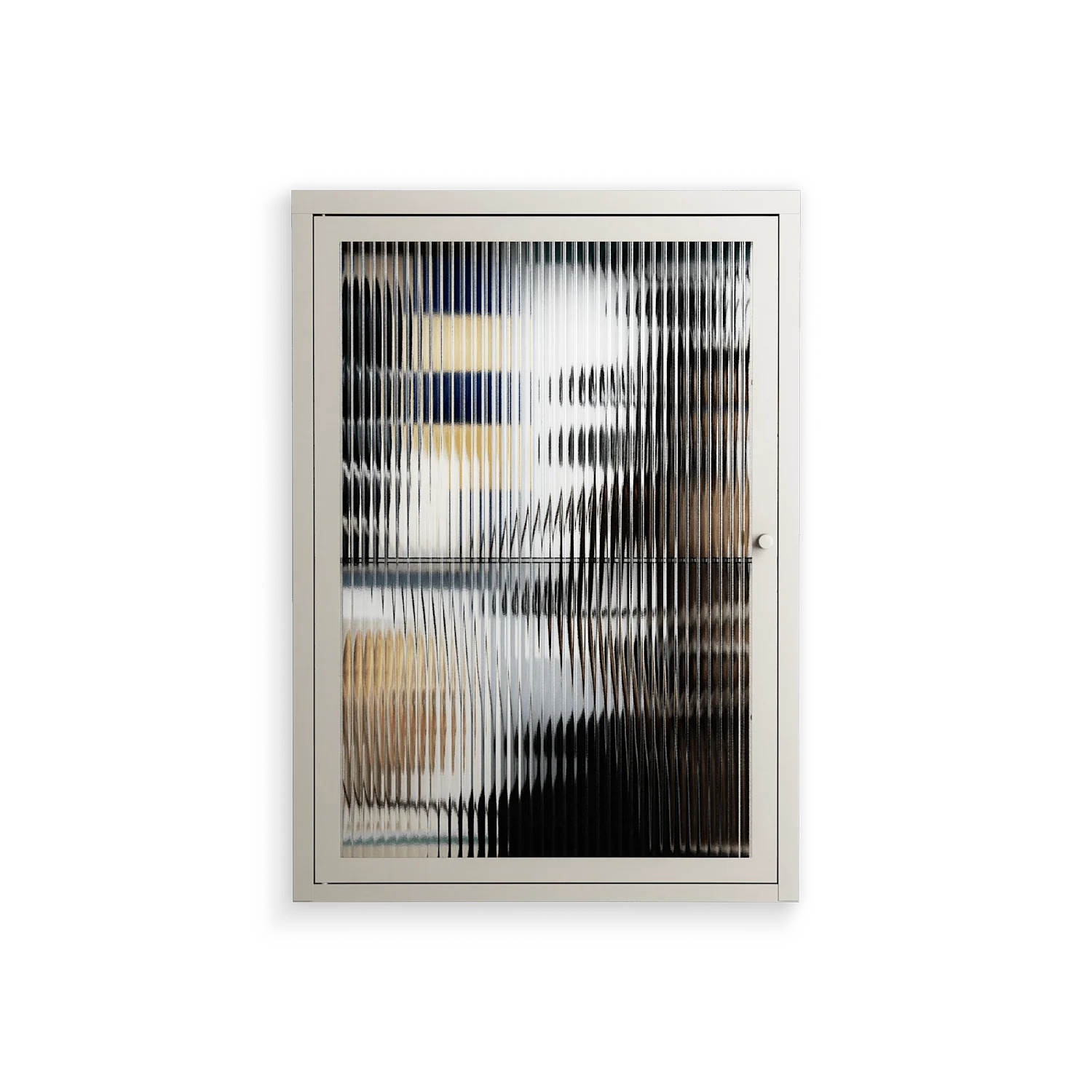 Dreaming With Open Eyes - Wall Cabinet - Sophie Goudman-Peachey - Pebble - Reeded glass