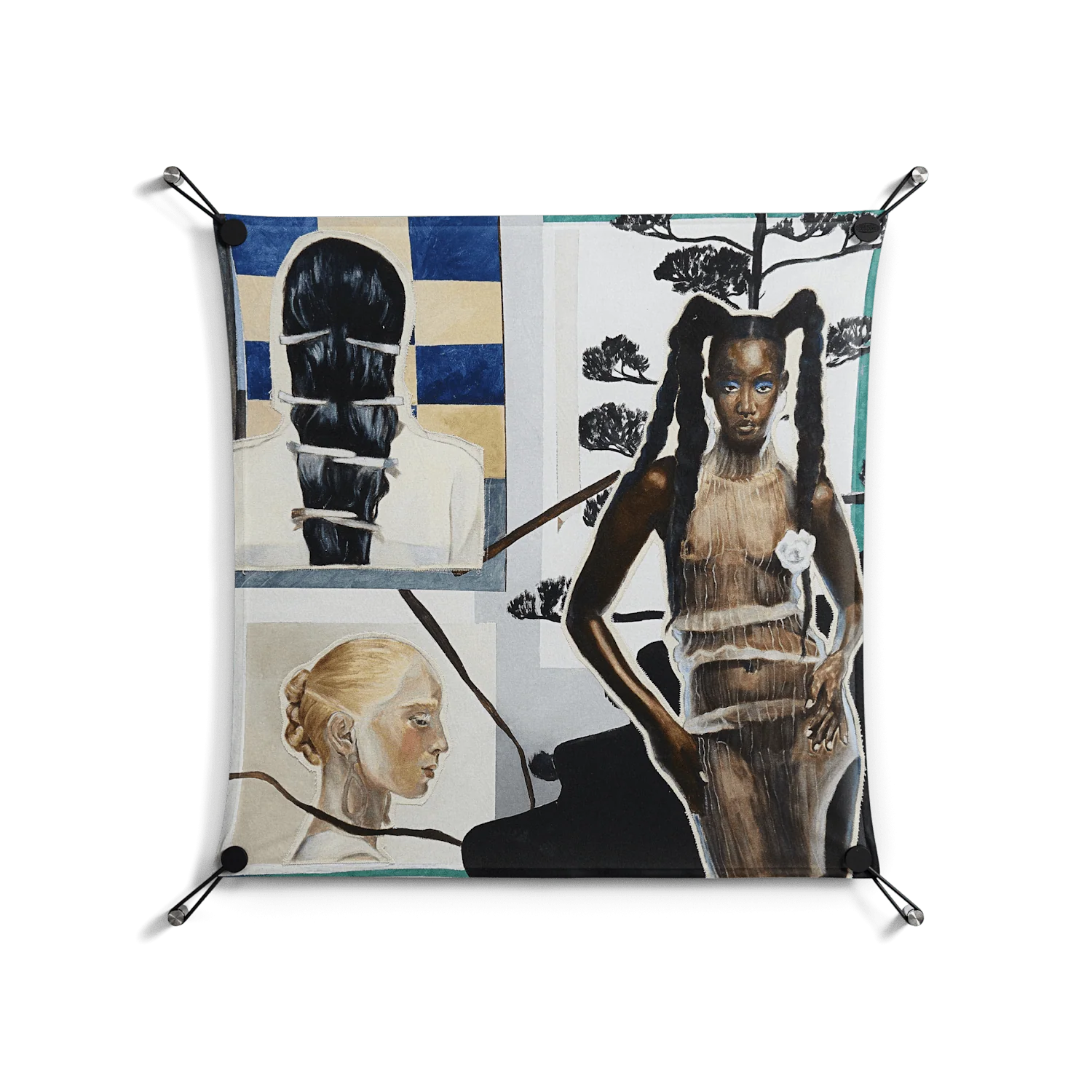 Dreaming With Open Eyes - Work On Wall - Sophie Goudman - Black - 70 x 70 cm