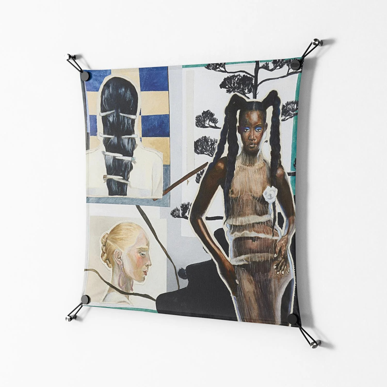 Dreaming With Open Eyes - Work On Wall - Sophie Goudman - Black - 70 x 70 cm - Image 2