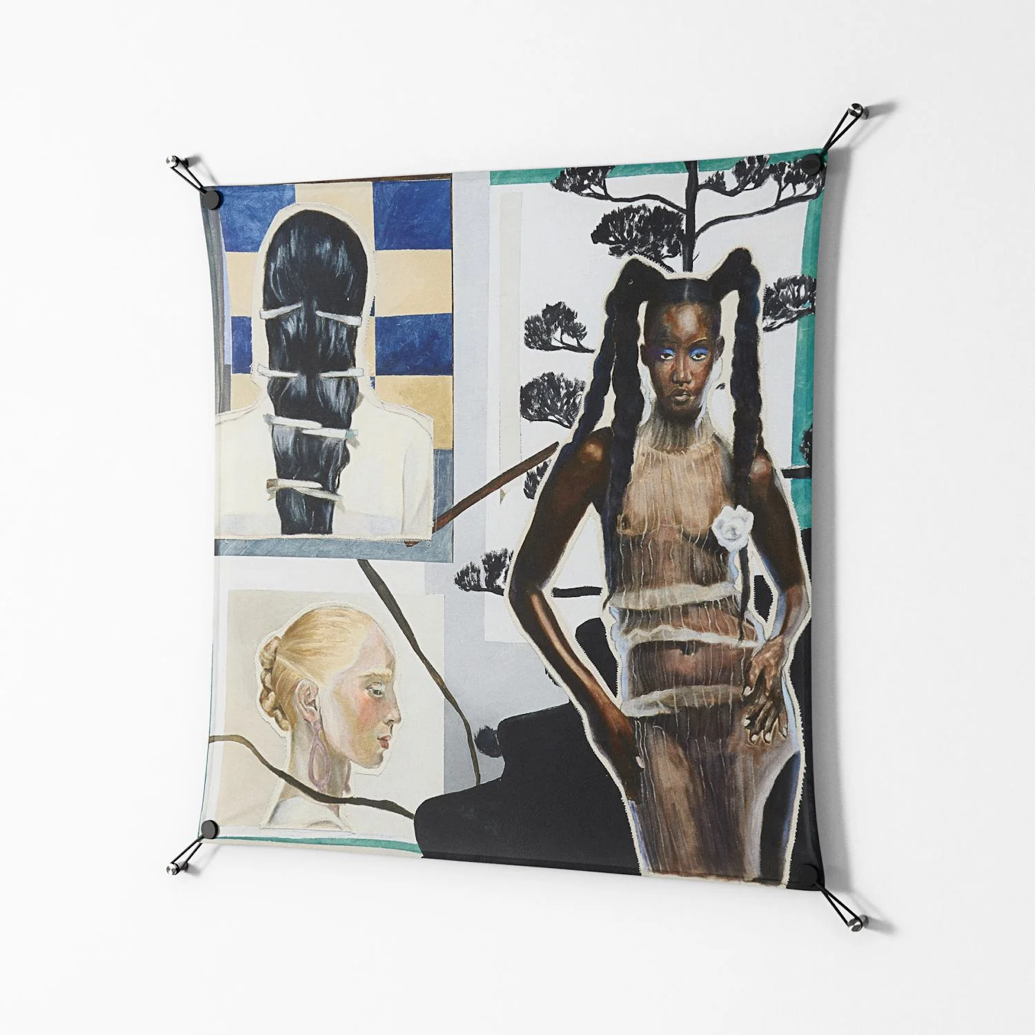 Dreaming With Open Eyes - Work On Wall - Sophie Goudman - Black - 90 x 90 cm - Image 2