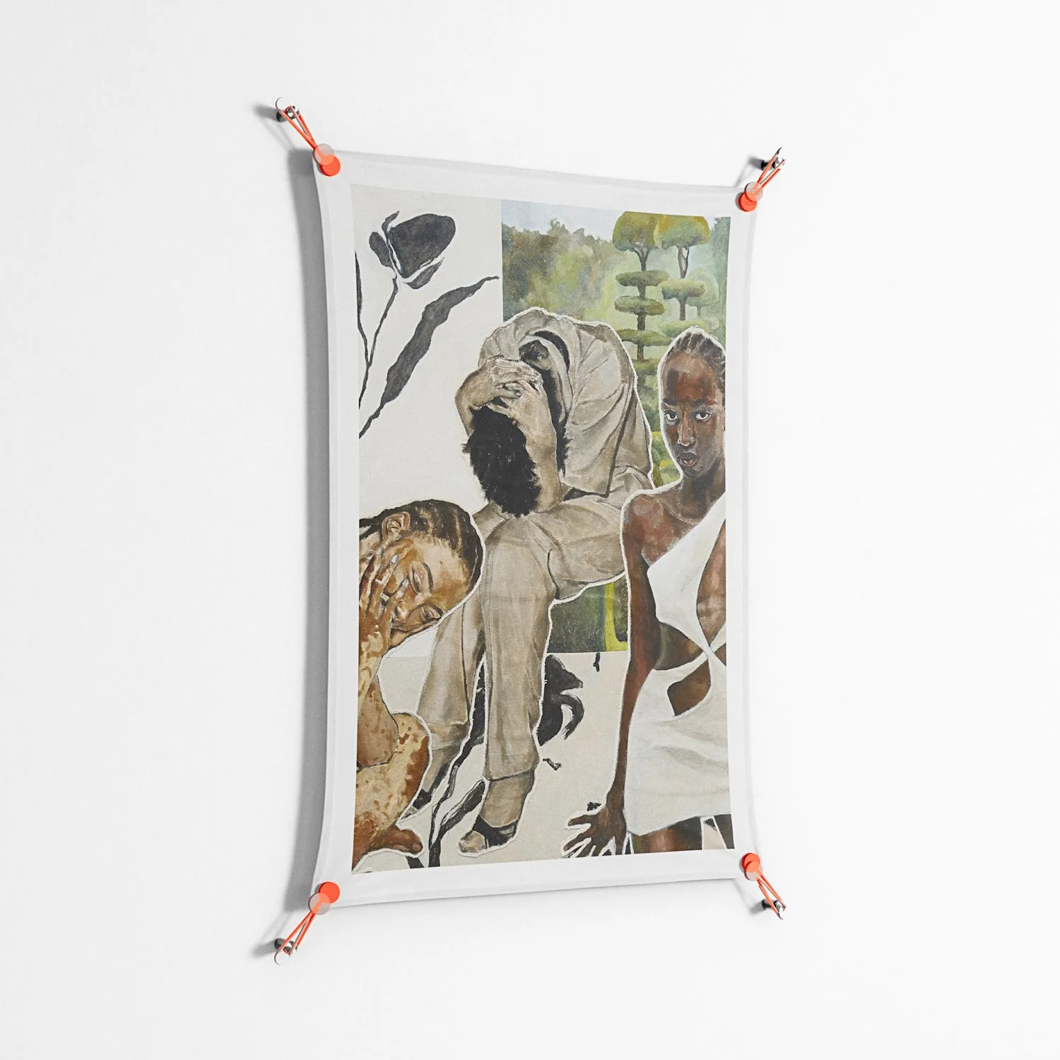 Dreaming With Open Eyes - Work On Wall - Sophie Goudman - Orange - 70 x 100 cm - Image 2
