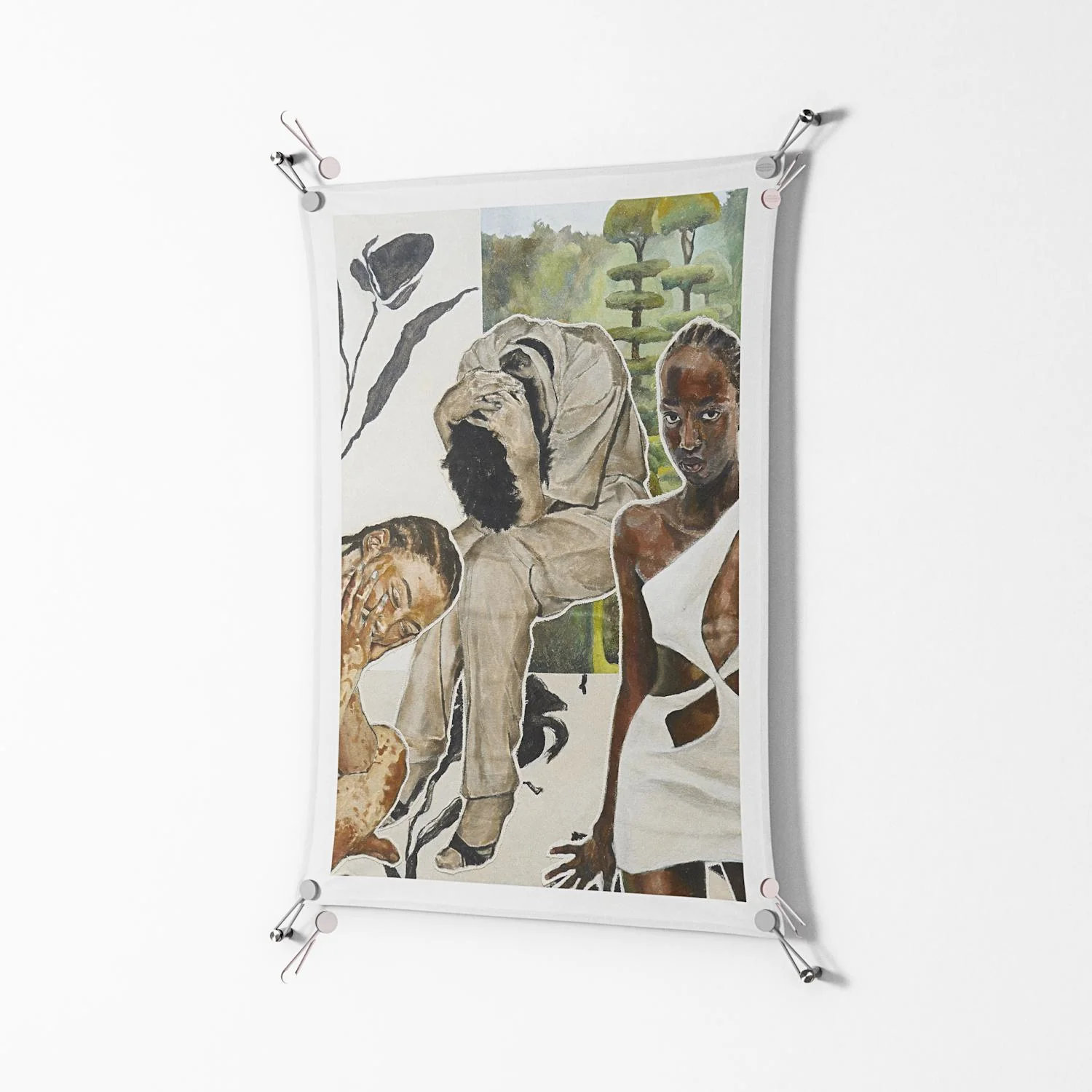 Dreaming With Open Eyes - Work On Wall - Sophie Goudman - Silver - 70 x 100 cm - Image 2