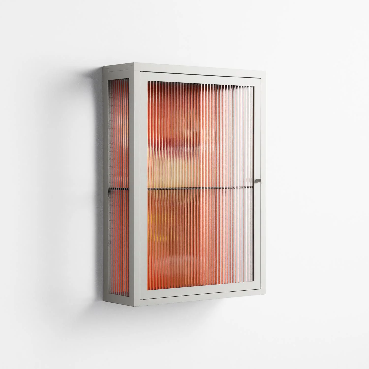 Drink And Cherries - Wall Cabinet - Raissa Oltmanns - Chalk - Reeded glass - Image 4