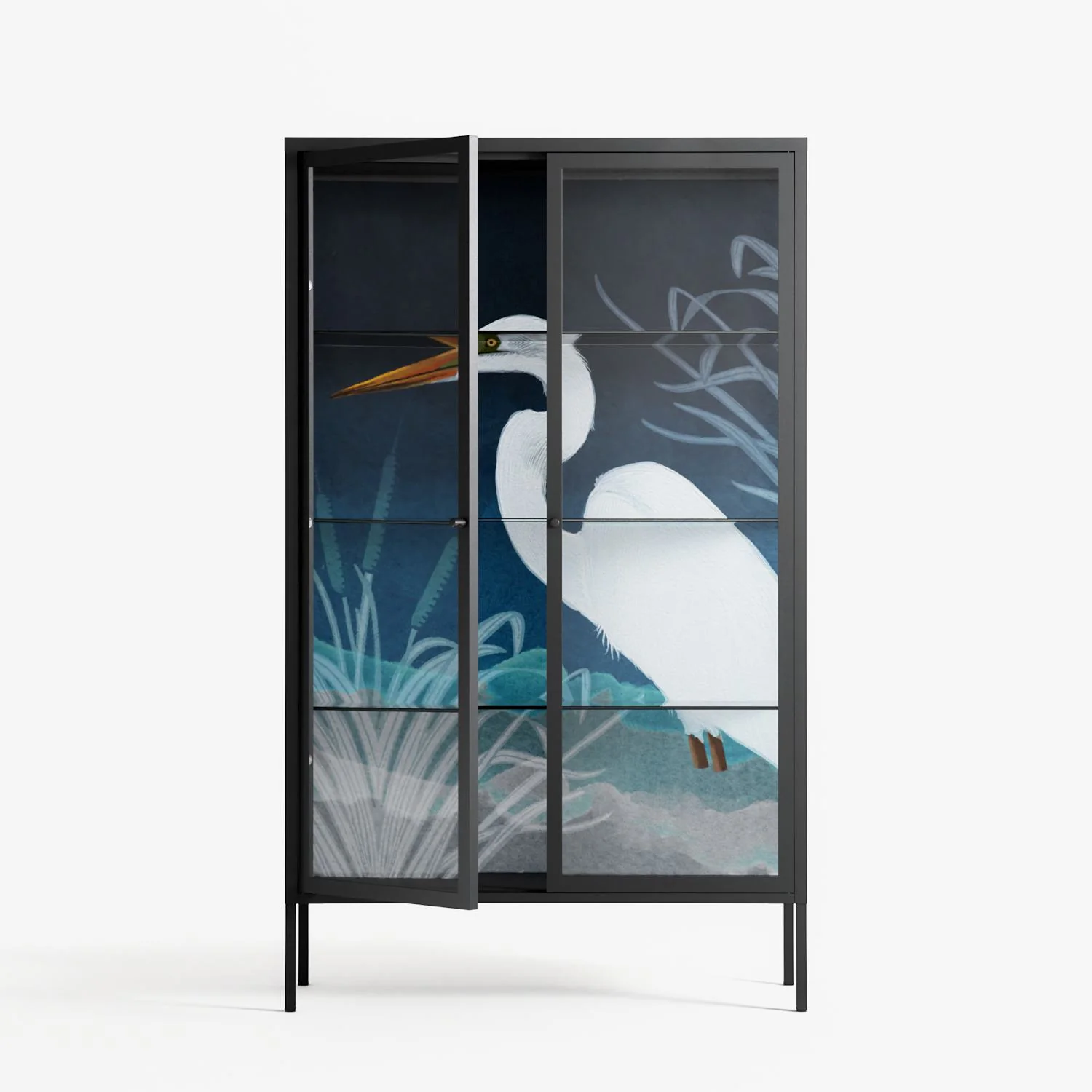 Egret - Cabinet - Katie O’Shea - Antracite - Clear glass - Image 2