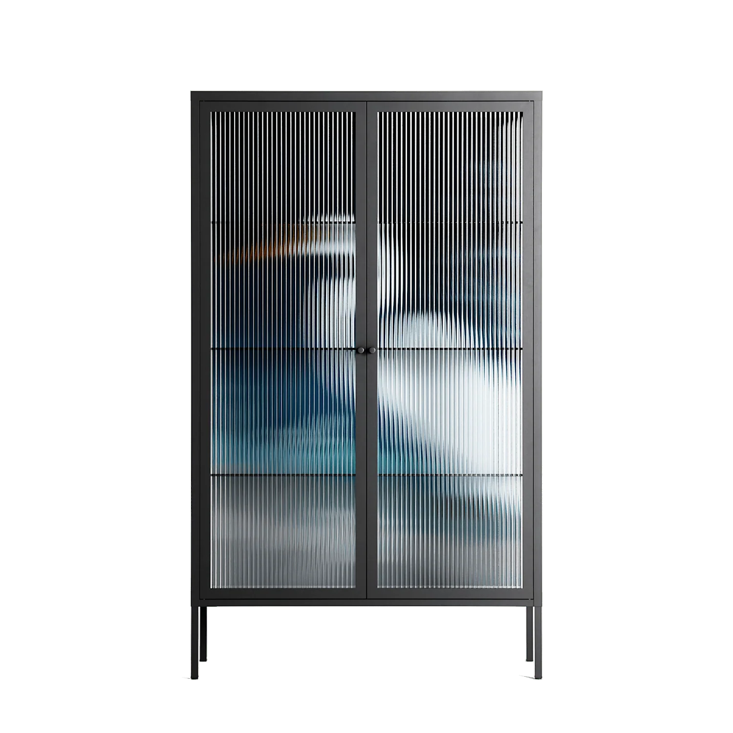Egret - Cabinet - Katie O’Shea - Antracite - Reeded glass