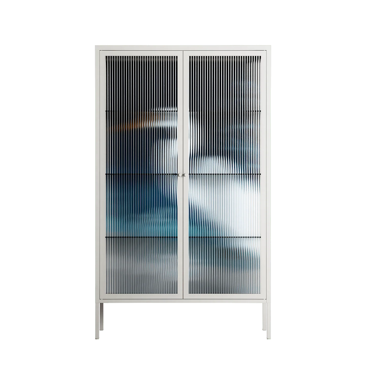 Egret - Cabinet - Katie O’Shea - Chalk - Reeded glass