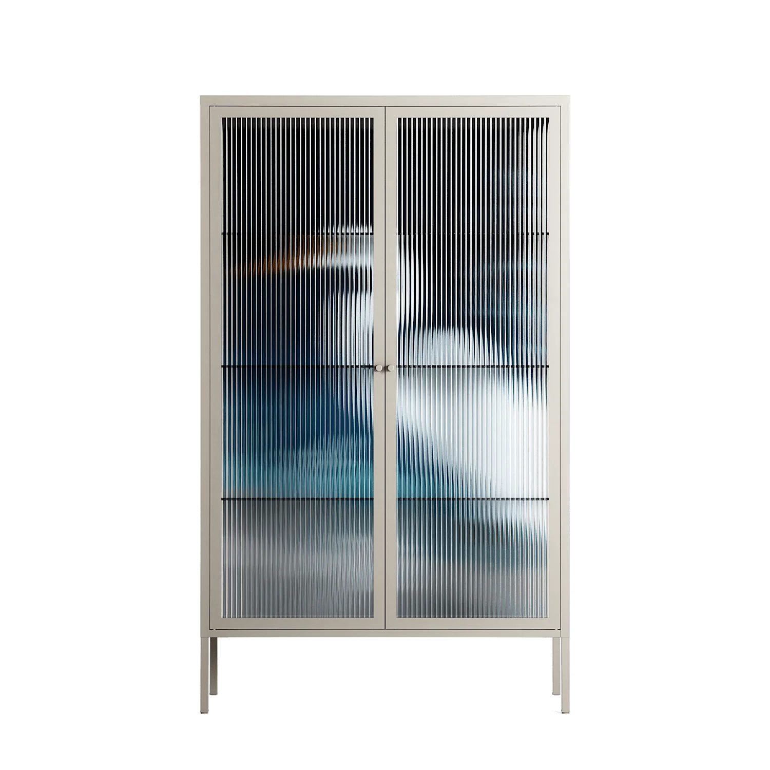 Egret - Cabinet - Katie O’Shea - Pebble - Reeded glass