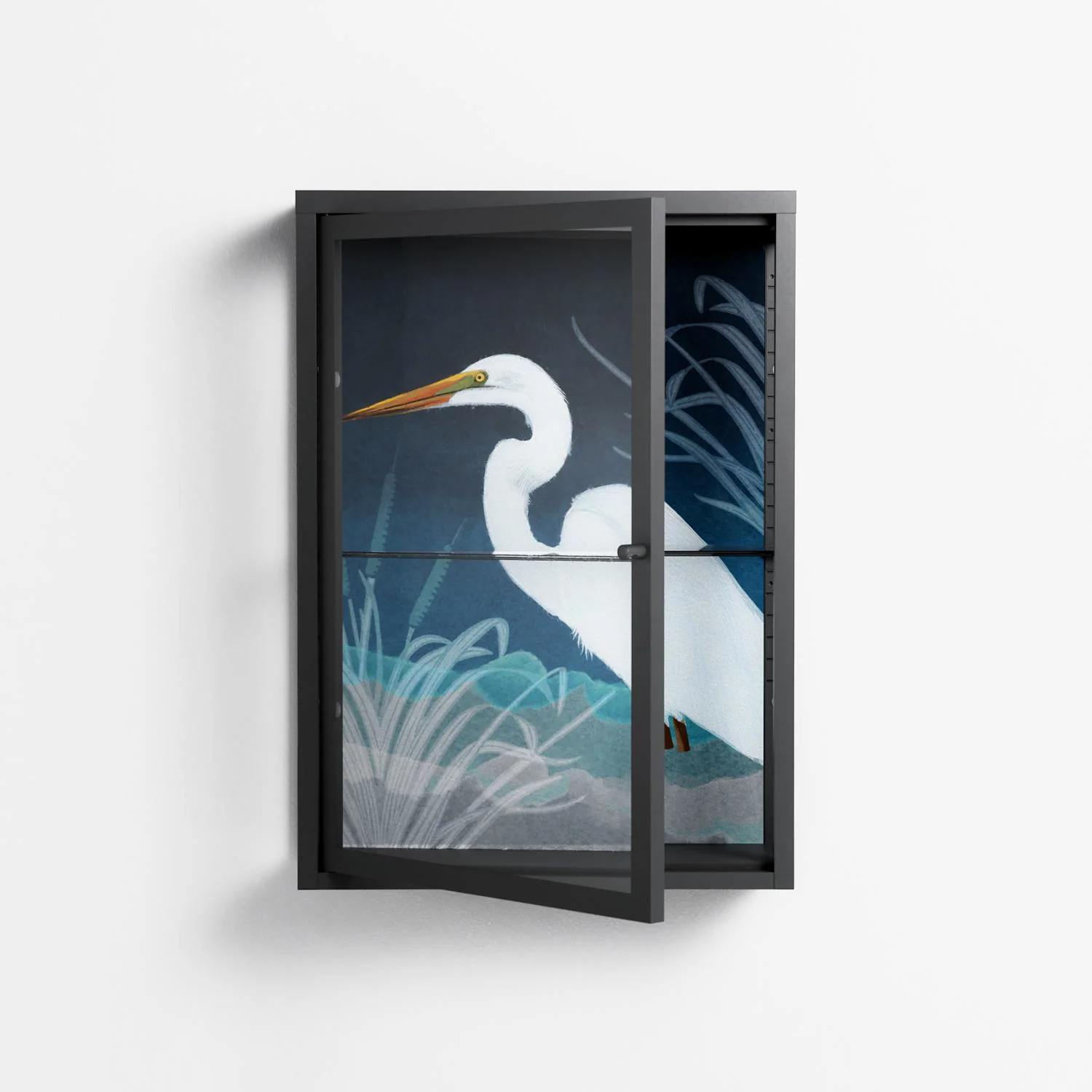 Egret - Wall Cabinet - Katie O’Shea - Antracite - Clear glass - Image 2