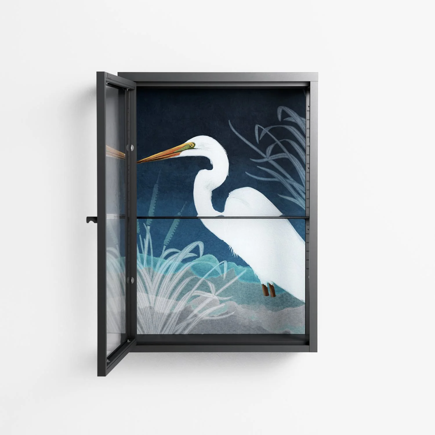 Egret - Wall Cabinet - Katie O’Shea - Antracite - Clear glass - Image 3