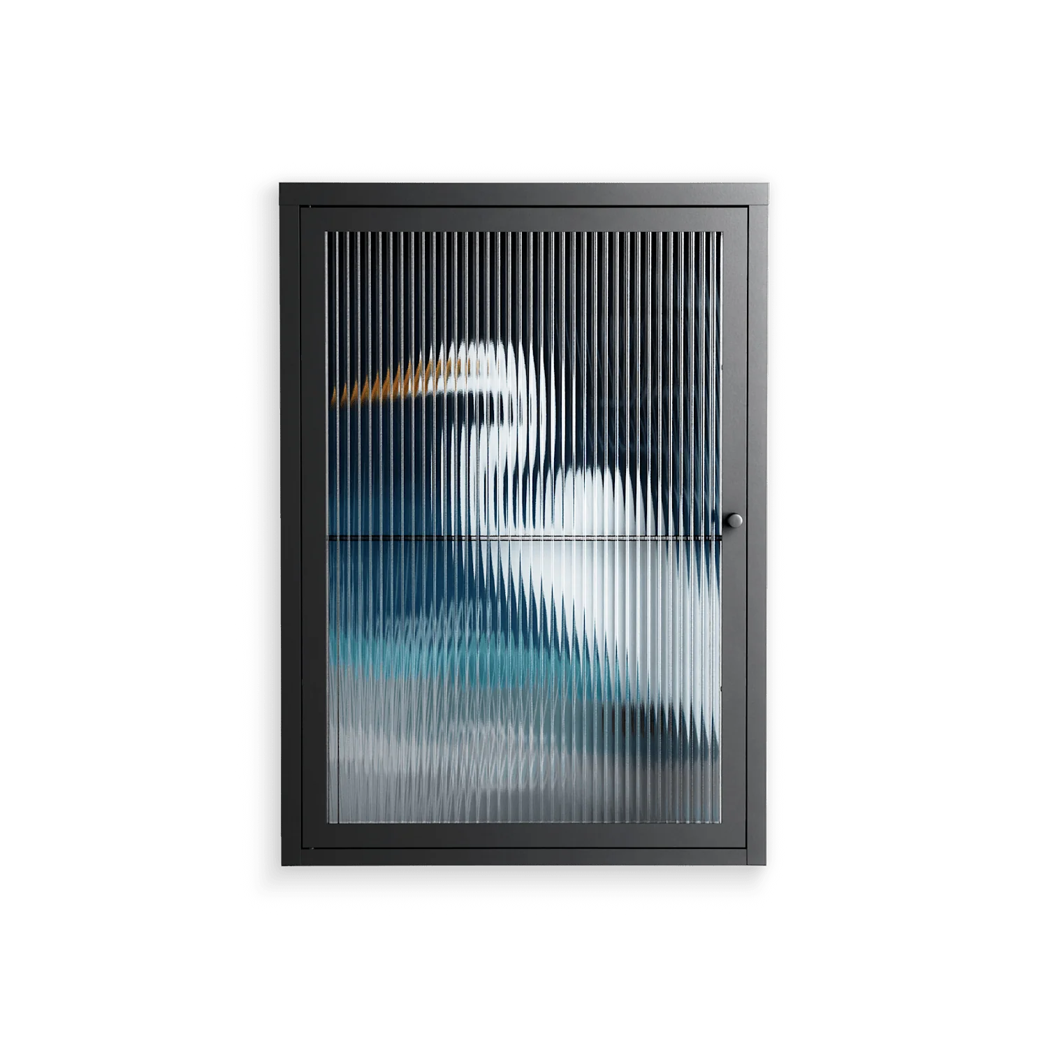 Egret - Wall Cabinet - Katie O’Shea - Antracite - Reeded glass
