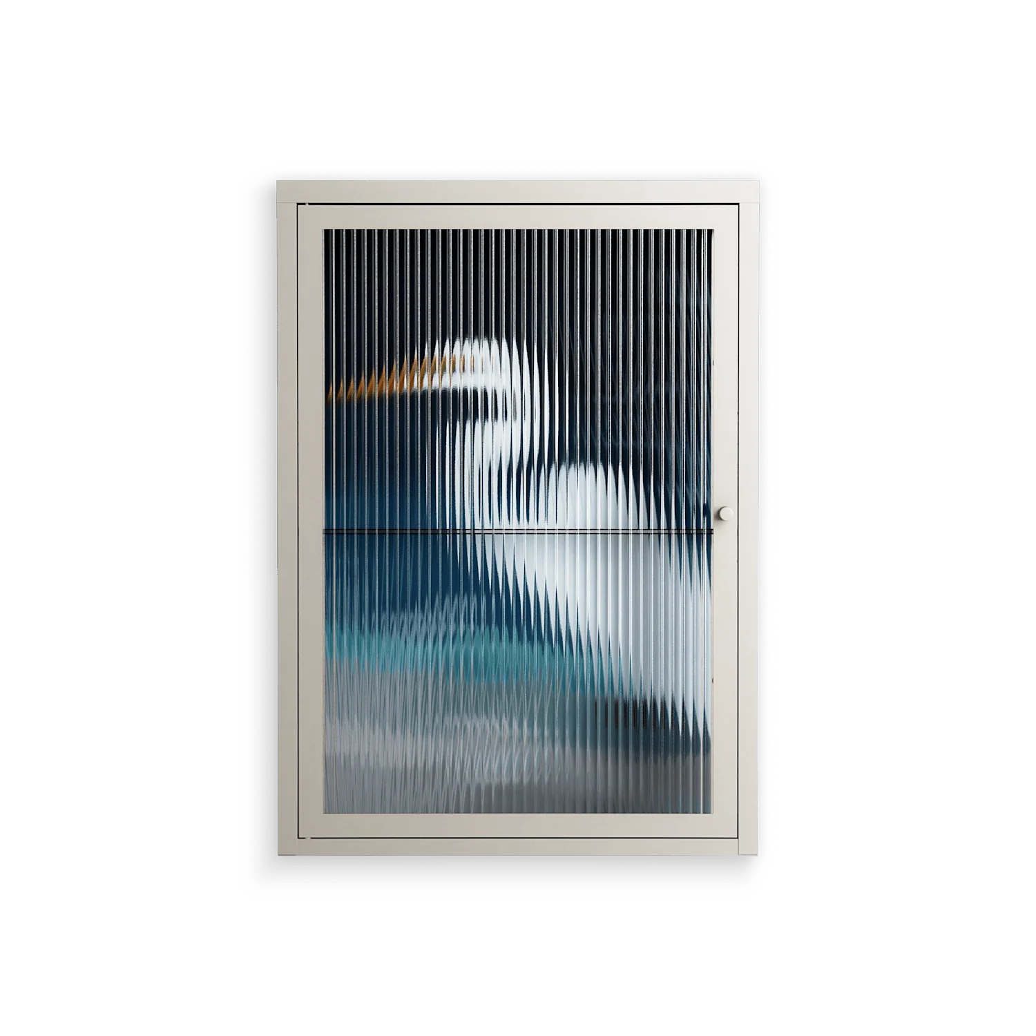 Egret - Wall Cabinet - Katie O’Shea - Pebble - Reeded glass
